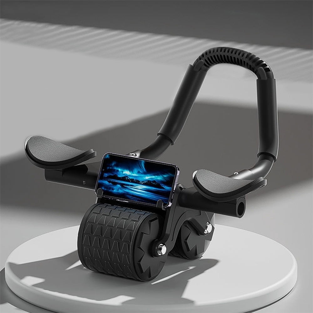 Elevate Your Core Workout with the 2025 Automatic Rebound Ab Roller Wheel - Complete with Timer and Elbow Support for Ultimate Comfort!
