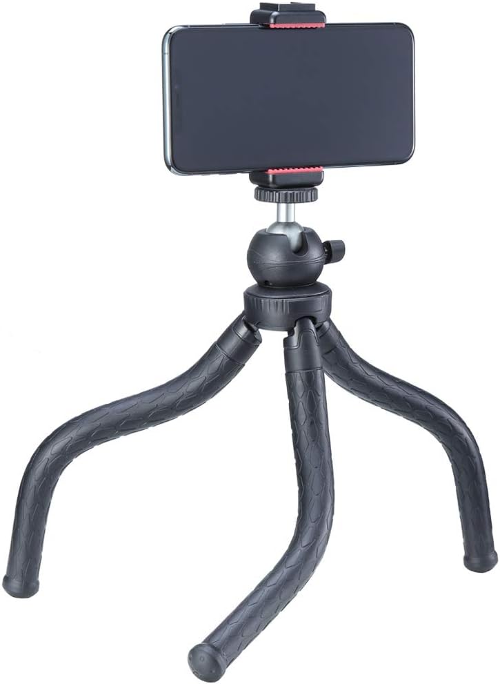 Transform Your Vlogging Experience with the ST-07 Phone Tripod Mount - Compatible with iPhone 11/Pro/Pro Max and More!
