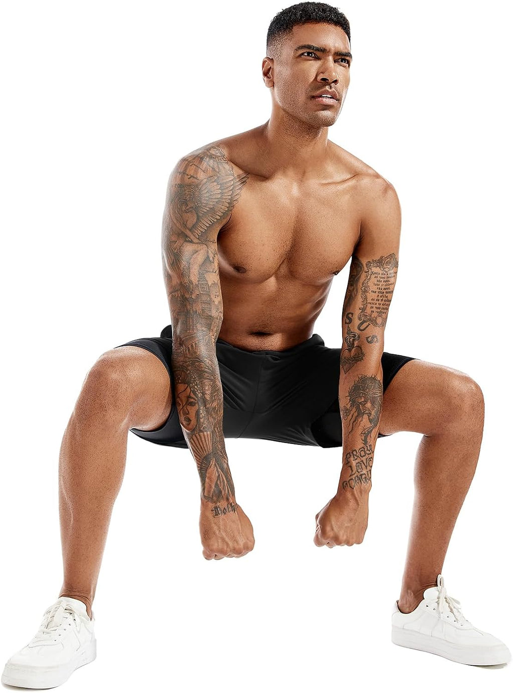 Men's Versatile 2-in-1 Running Shorts - Quick Dry Athletic Gym Shorts with Phone Pockets