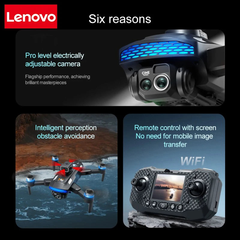 M6 Drone 8K Aerial HD Dual Camera 5G WIFI Intelligent Obstacle Avoidance Screen Remote Control Brushless Power GPS Drone