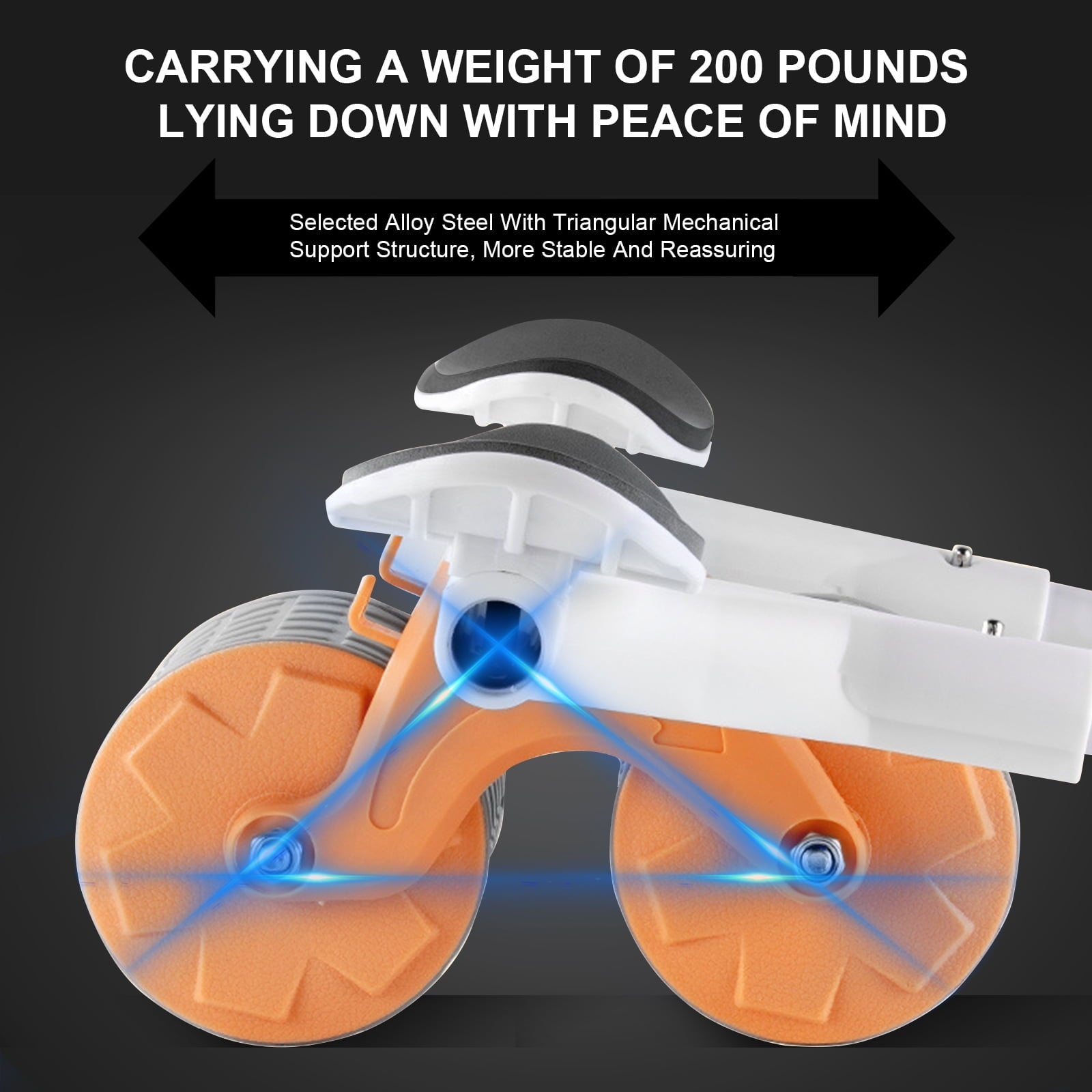 Elevate Your Core Workout with the 2025 Automatic Rebound Ab Roller Wheel - Complete with Timer and Elbow Support for Ultimate Comfort!