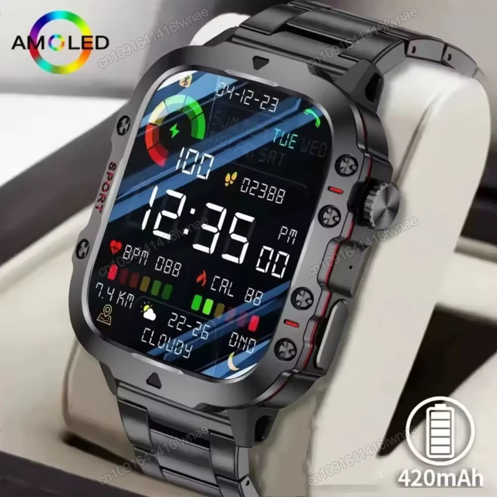 Discover the Original Men Smartwatch: Bluetooth Calling, Fitness Tracking, and IP68 Waterproof - Perfect for Android & iOS!