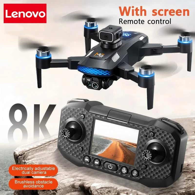 M6 Drone 8K Aerial HD Dual Camera 5G WIFI Intelligent Obstacle Avoidance Screen Remote Control Brushless Power GPS Drone